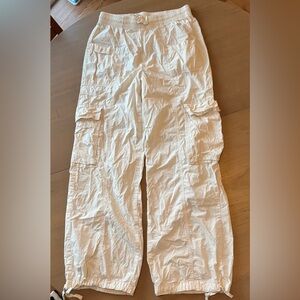 Aerie Cream Cargo Pants